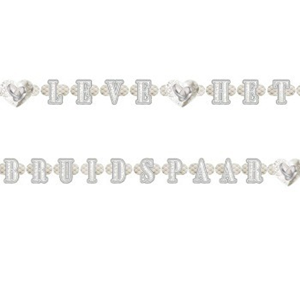 Letter Banner Leve het Bruidspaar Letter Banner Leve het Bruidspaar